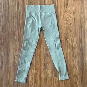 Brand New Gymshark Green Textured Leggings Small